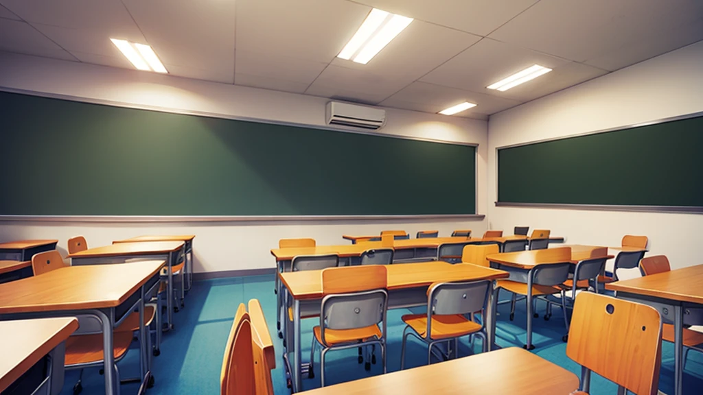 Cartoon classroom