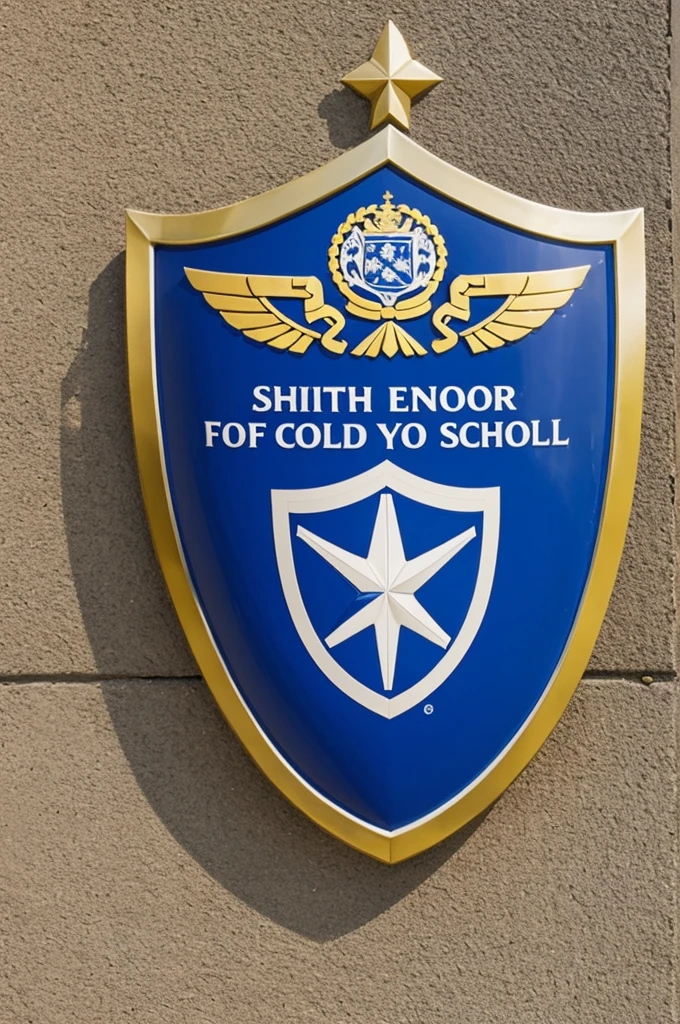 A shield that gives emotion and a good feeling about the school 