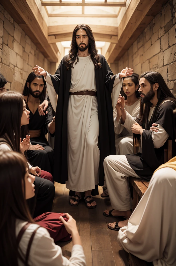 Jesus with His disciples