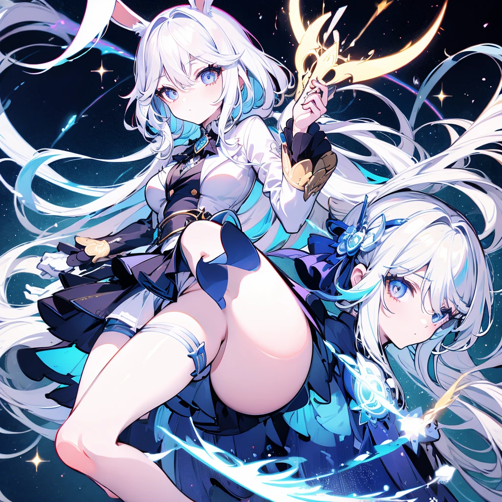 Bunny ears、magic、Ready your sword、effect、whole body