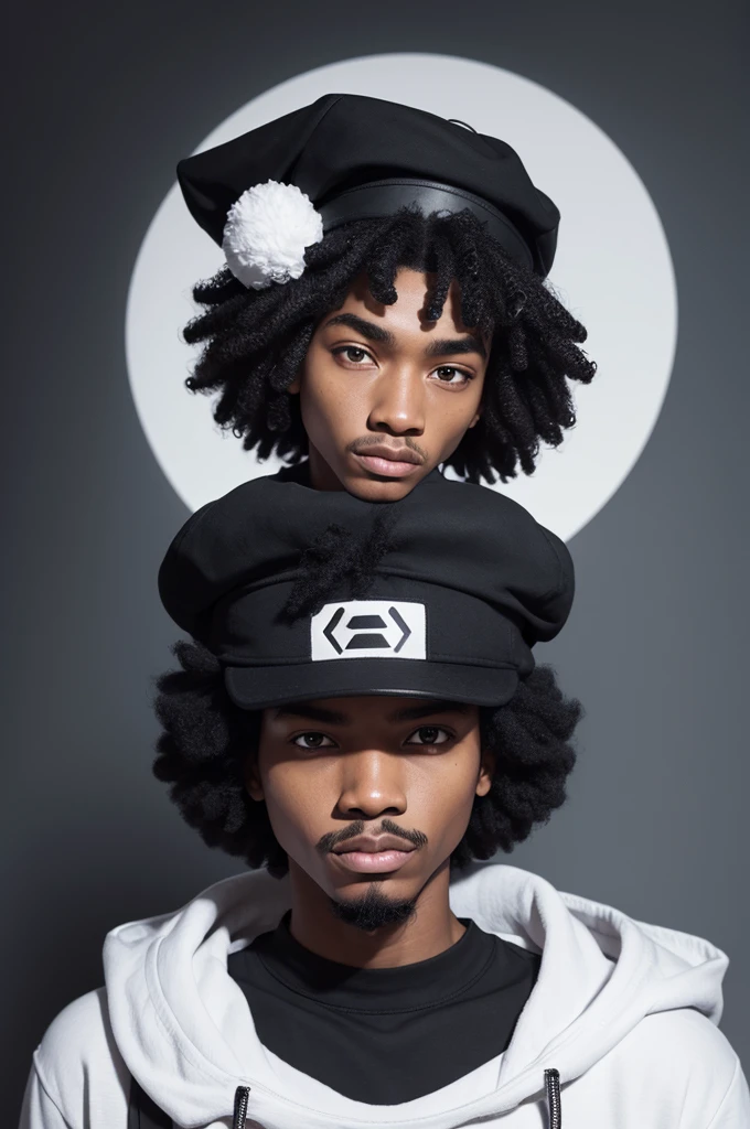 Emote Twitch, afro man WITH Black cap