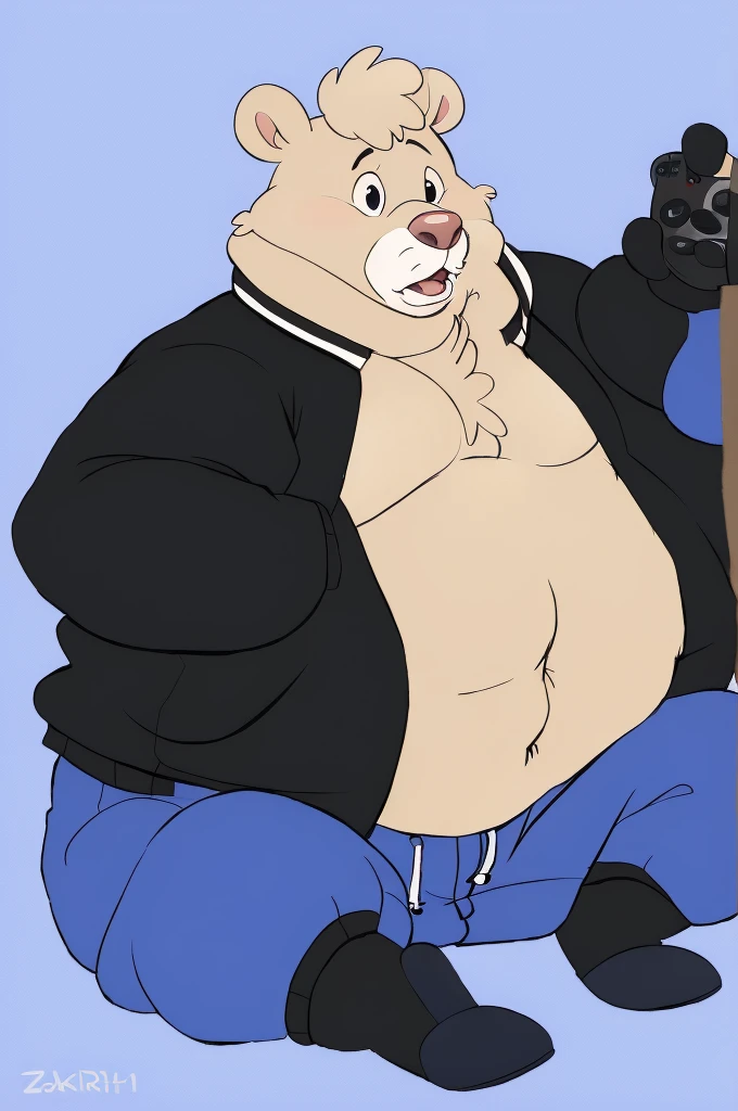 (Housamo) Old teacher lion, dilf,jacket, tie, glasses, open topwear, taking off his clothes, golden fur, huge gray belly fur, very large and fat lion, huge belly, very large behind,dile, beard, gray mane hair, embarrassed look, high resolution piece, great quality, piece by Housamo.