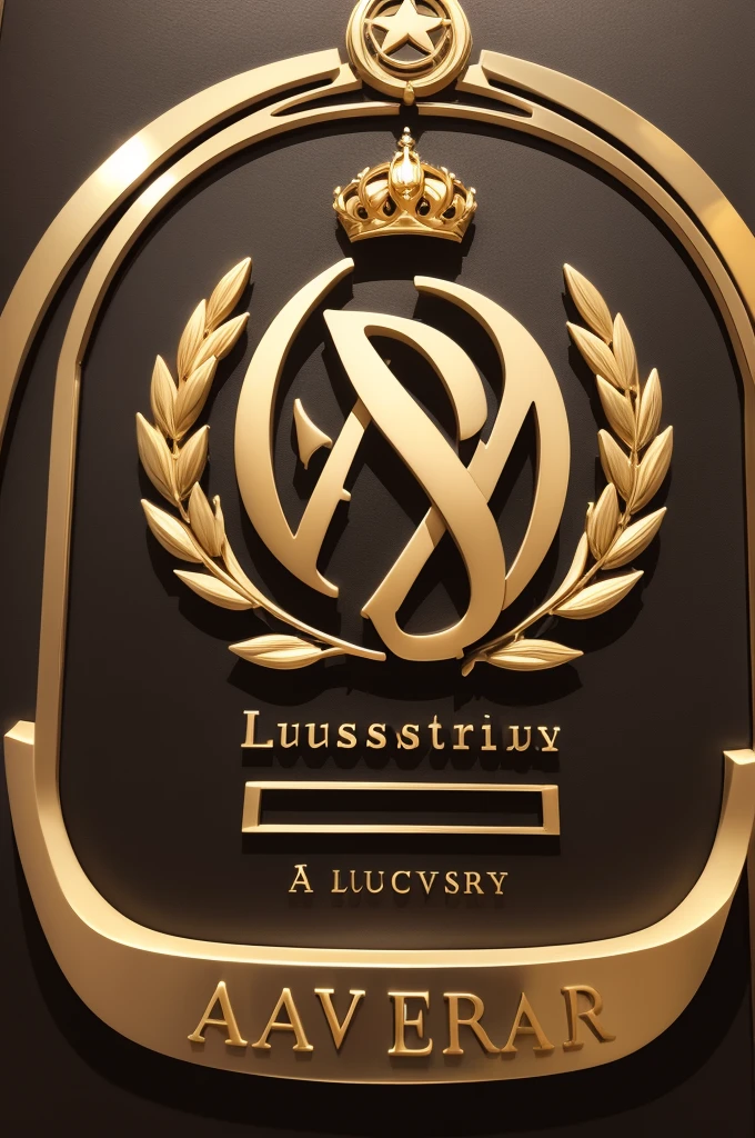 Logo with the letters AA , luxurious
