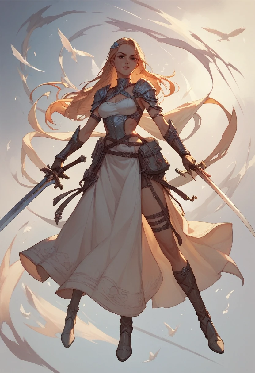 Women with a long sword