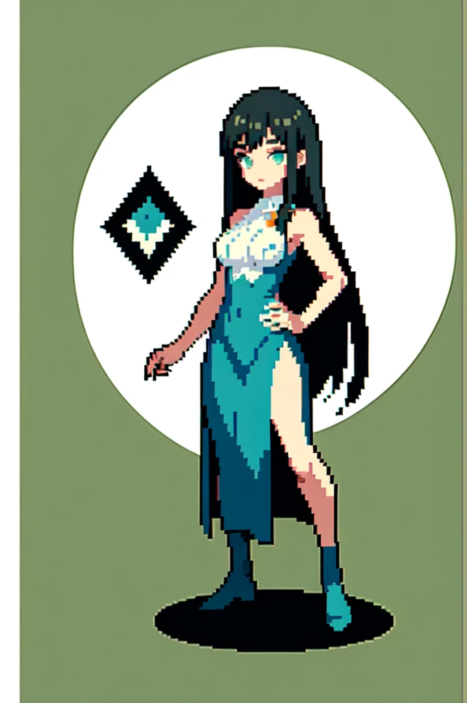 (masterpiece, top quality, best quality), pixel,pixel art,1girl,full body,