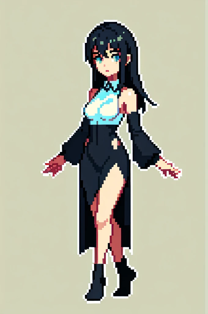 (masterpiece, top quality, best quality), pixel,pixel art,1girl,full body,