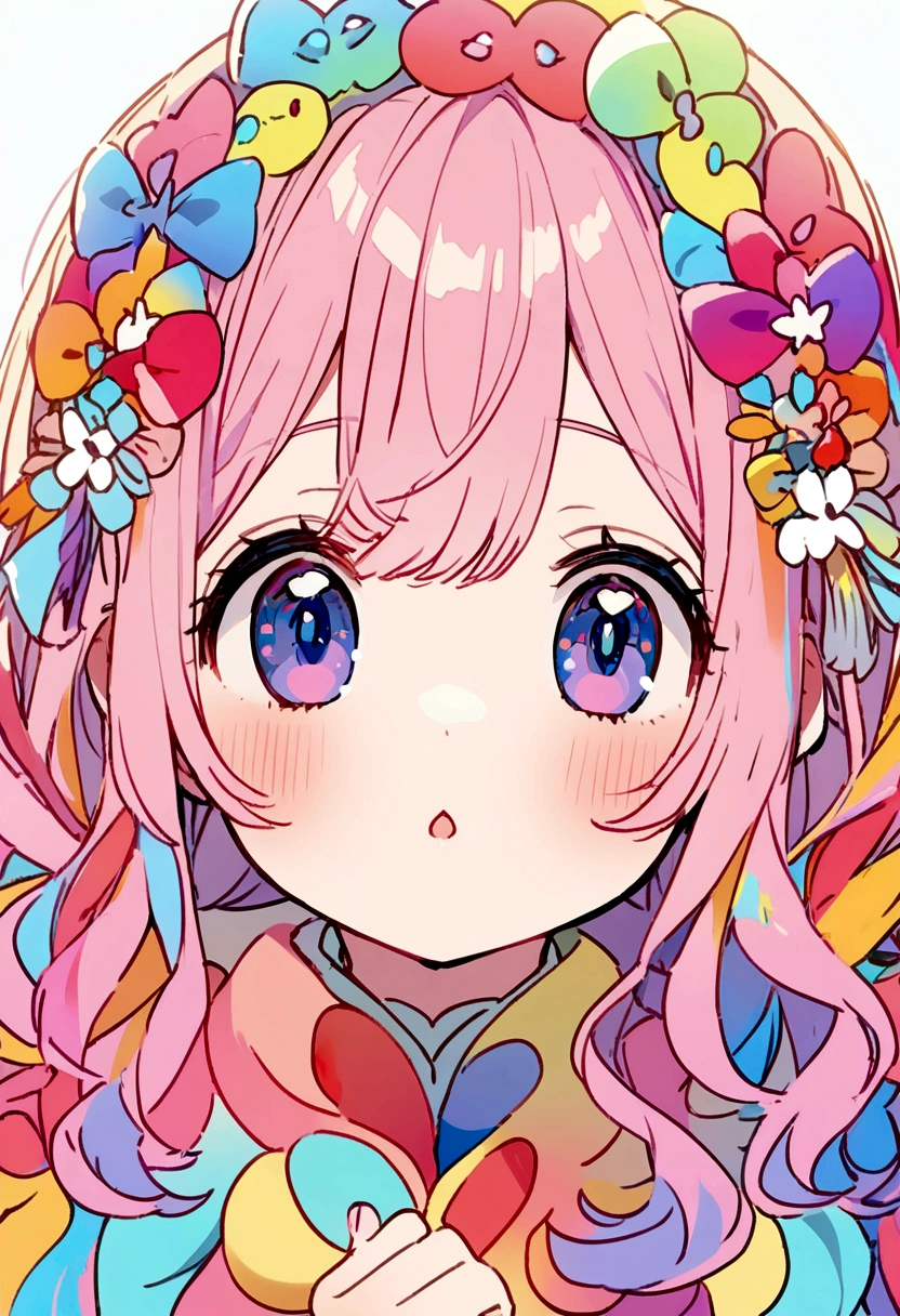 1girl, hastune miku, cute, colorful, lovely, close face, face at viewer, open eyes, highres