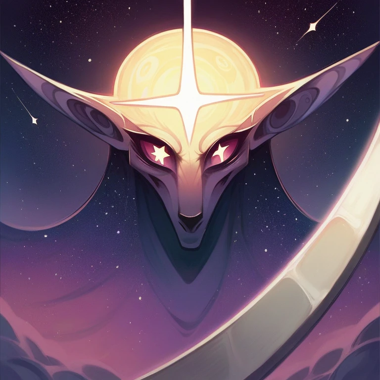 Stardust Scythe, nebulae, stars, black hole, cosmic eye on the edge