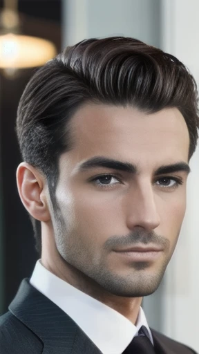 a handsome italian , focus on the face.