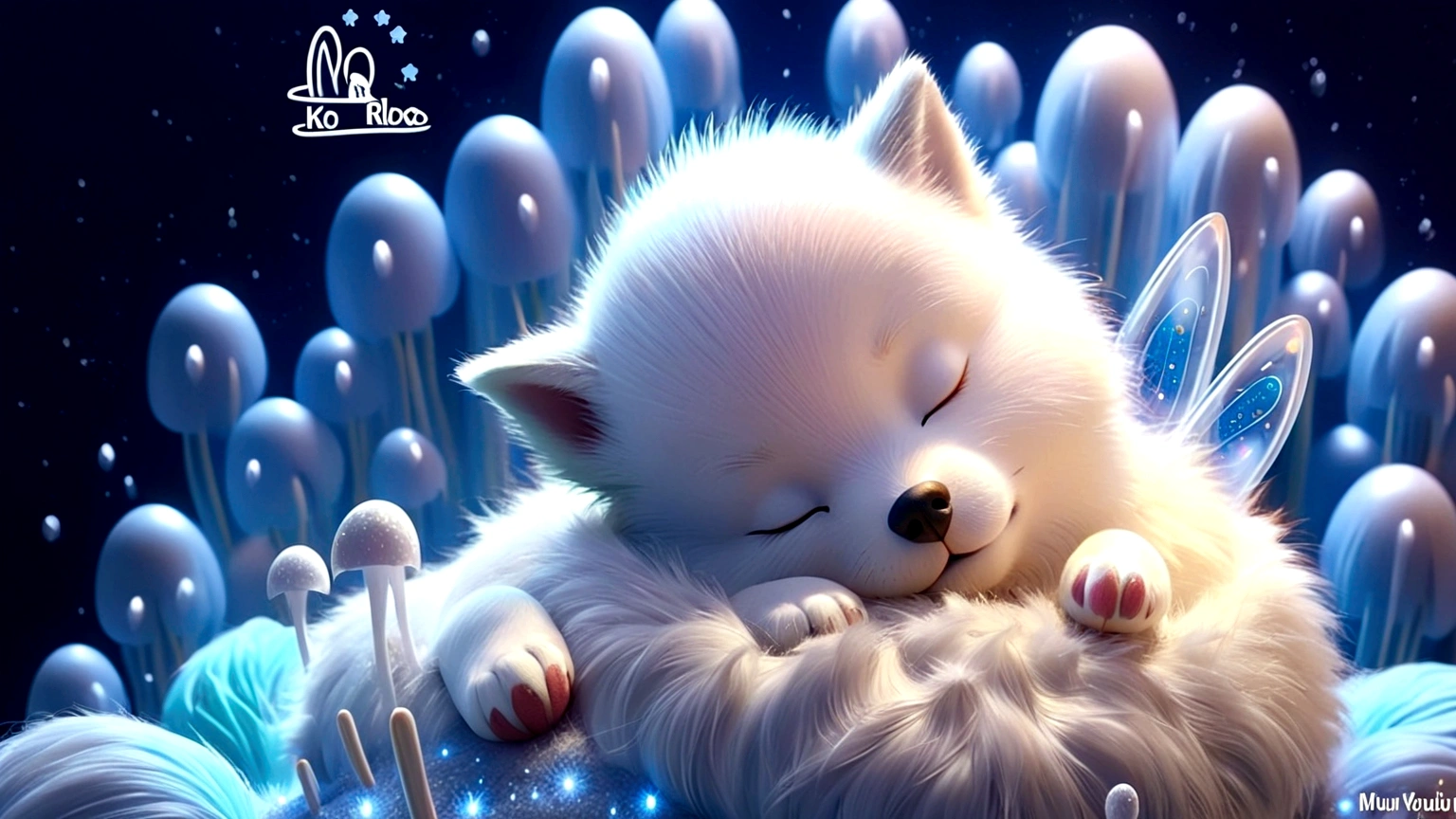 cute dog sleeping
