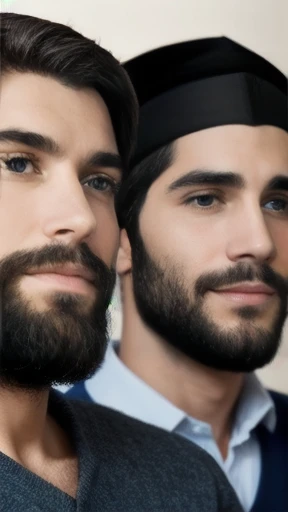  group of biblical jewish  mens, focus on face.