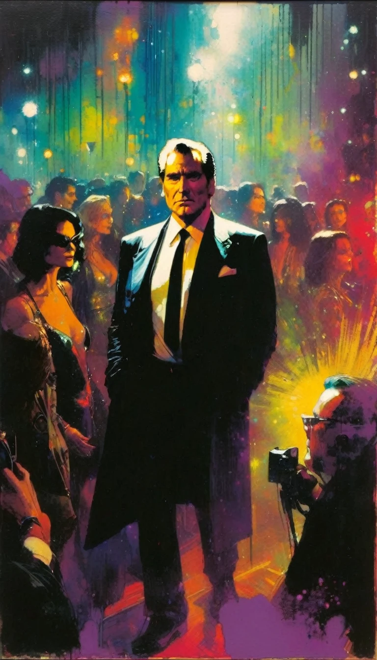 club(art inspired in Bill Sienkiewicz). oil painting)