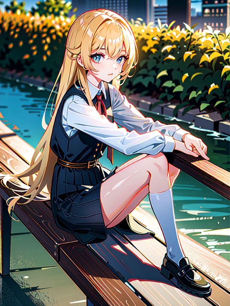 Girl sitting on a fence
