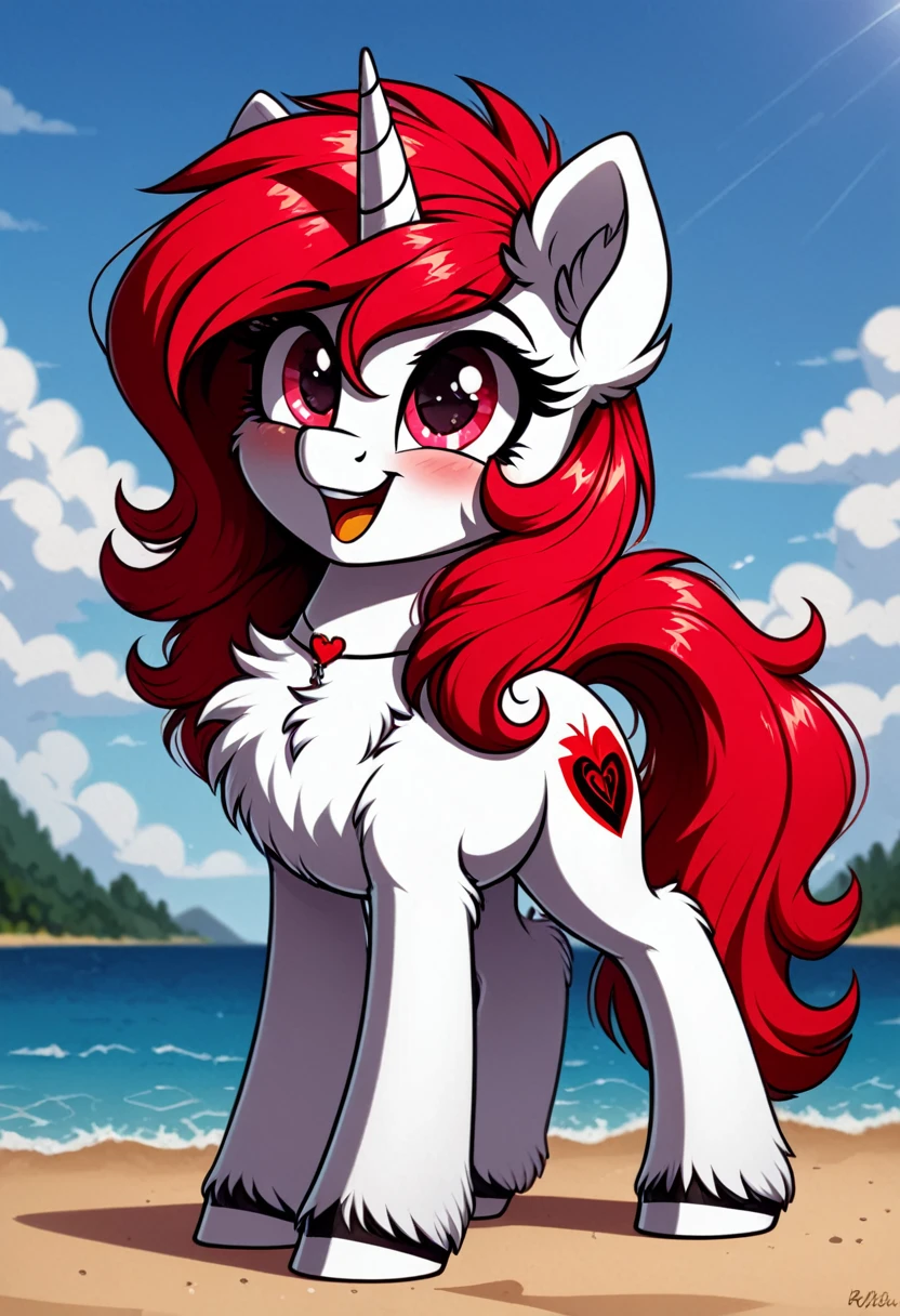 Mlp oc red and pink and black