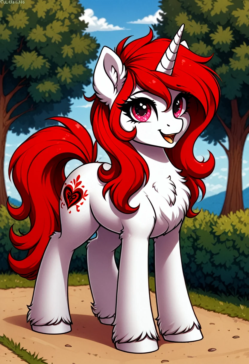 Mlp oc red and pink and black 