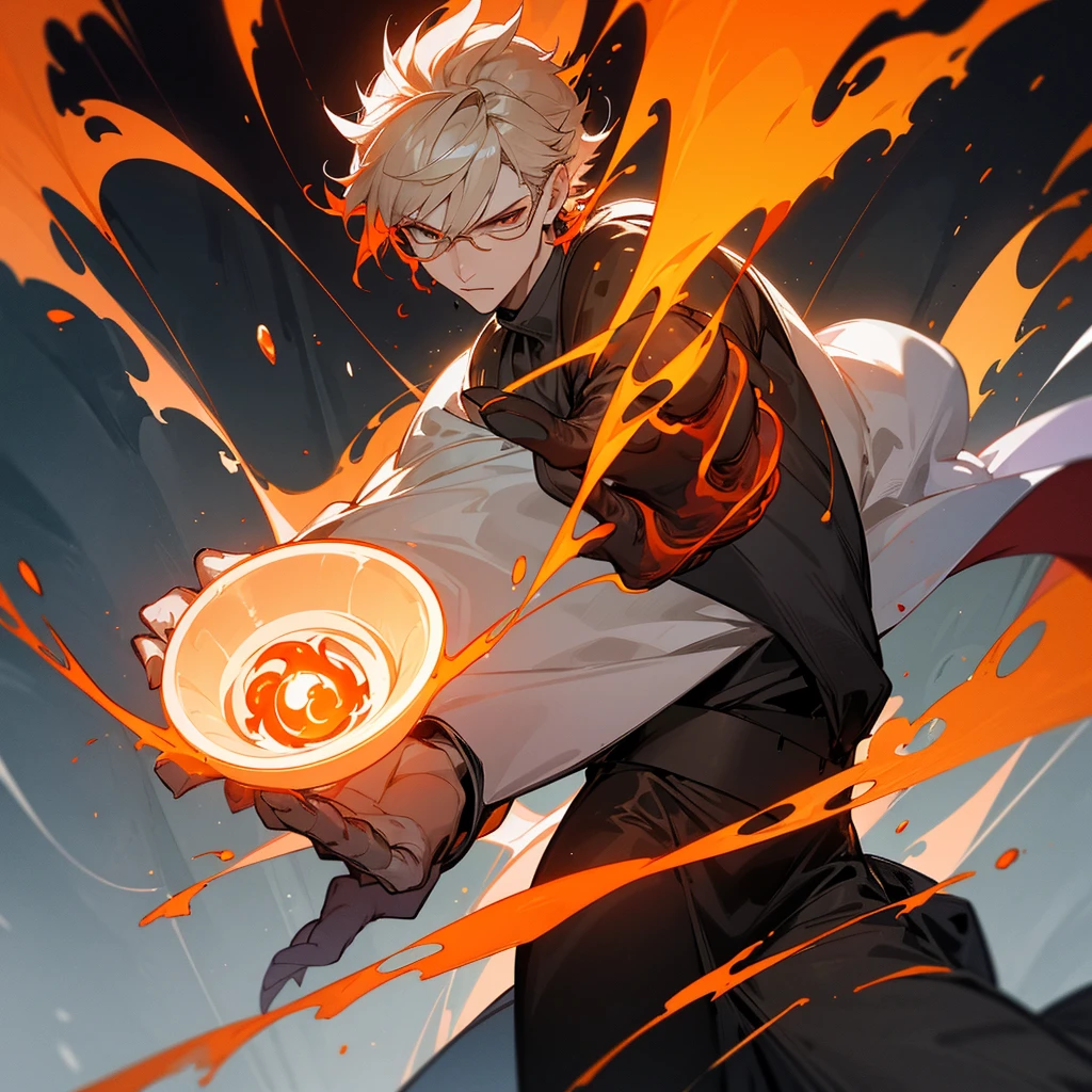 appearance 
Ignis has an elegant and imposing humanoid shape, with an approximate height of 2 meters. Its body is made up of pulsating, translucent flames that vary in intensity and color, oscillating between red, orange and bright yellow. Ignis' head is crowned with a crest of fire that resembles a crown of flame, and his eyes are two incandescent orbs of white fire. Its hands and feet end in sharp claws made of solidified magma, glowing brightly. Ignis wears segmented armor made of black obsidian, resistant to extreme heat and decorated with flaming runes that glow as he wears it.