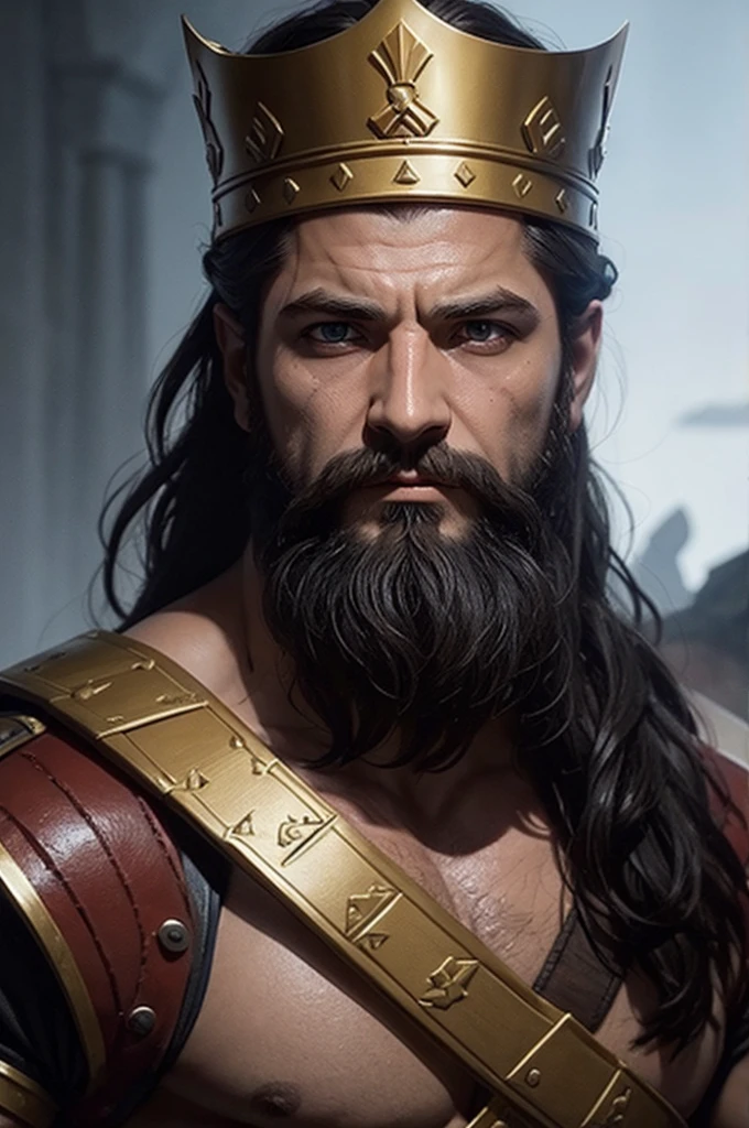 Create an avatar of King Leonidas for a 2D game