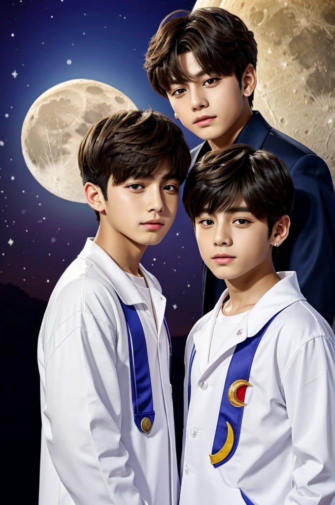 taekook my moon  a 10 year old and a 9 year old