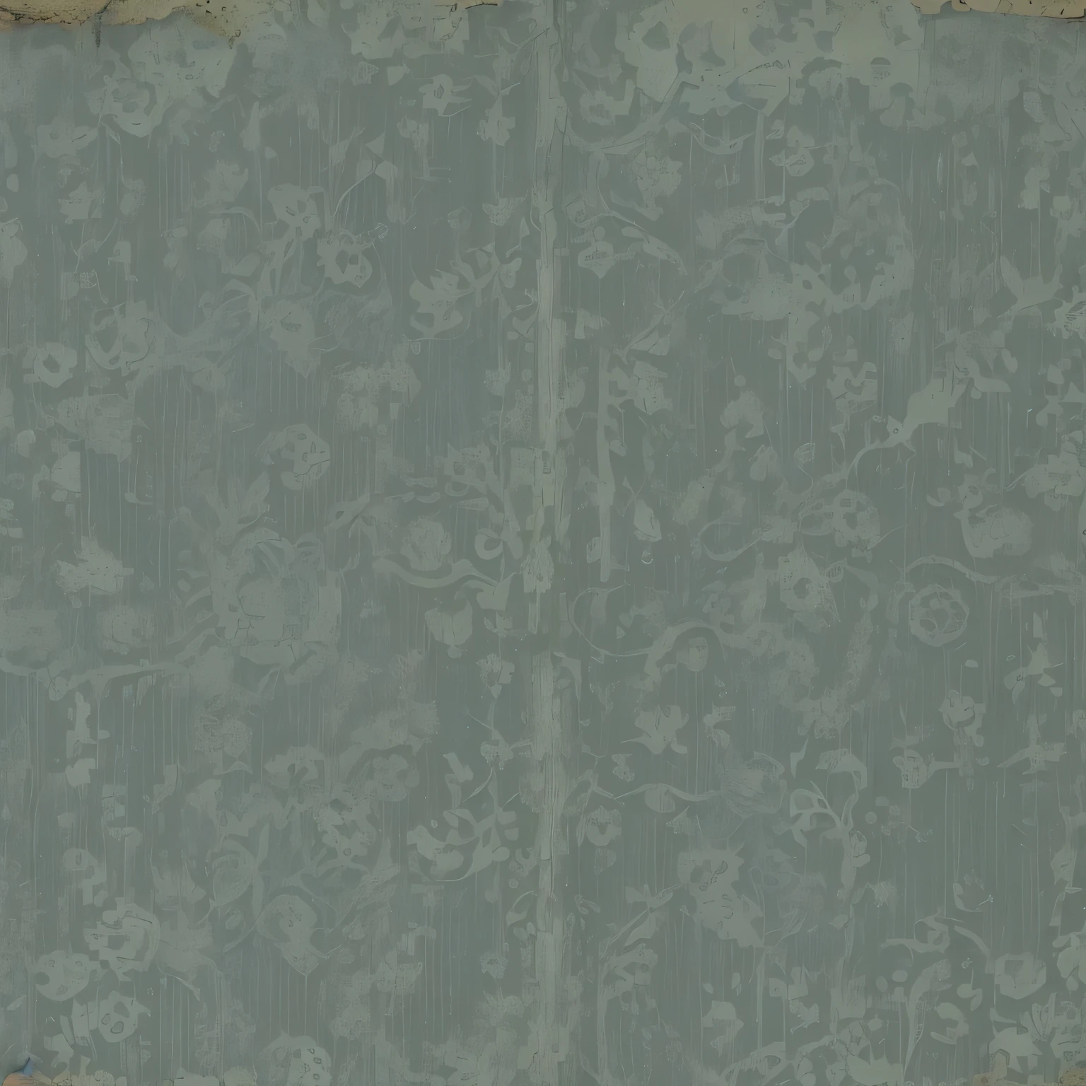 Old wallpaper with stripes and patterns, wallpaper on a concrete wall in an old house