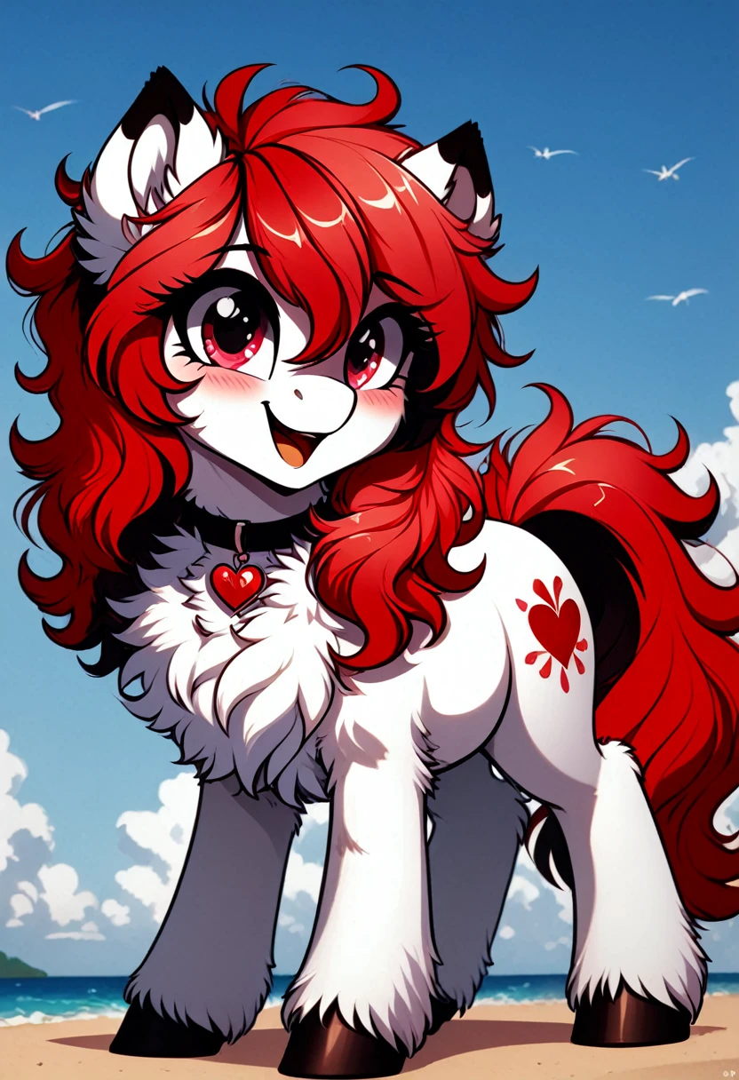 Mlp oc red and pink and black