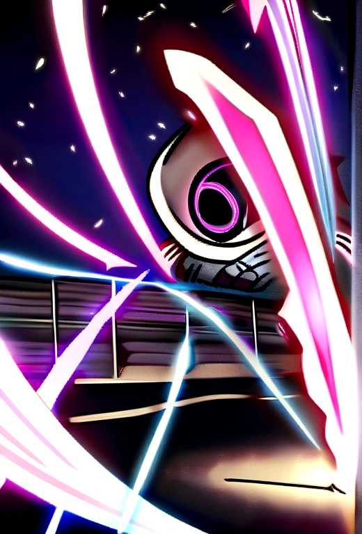 in the style of Anime, draw Satoru Gojo defeating Sukuna in an epic battle. Gojo must be using his signature technique, and Sukuna must seem impressed by Gojo's strength.