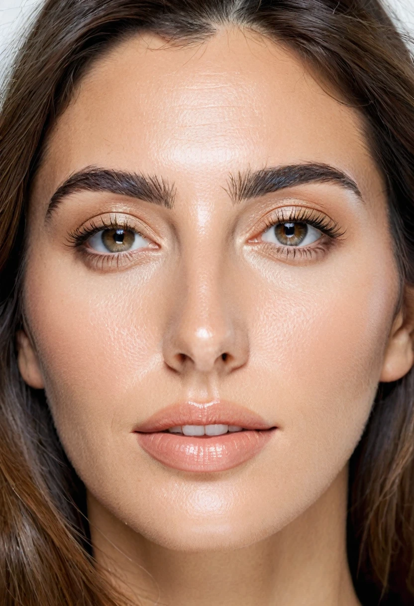 Portrait of Roberta Gemma, italian woman, 30 years old, face highly detailed, natural skin, light make-up.