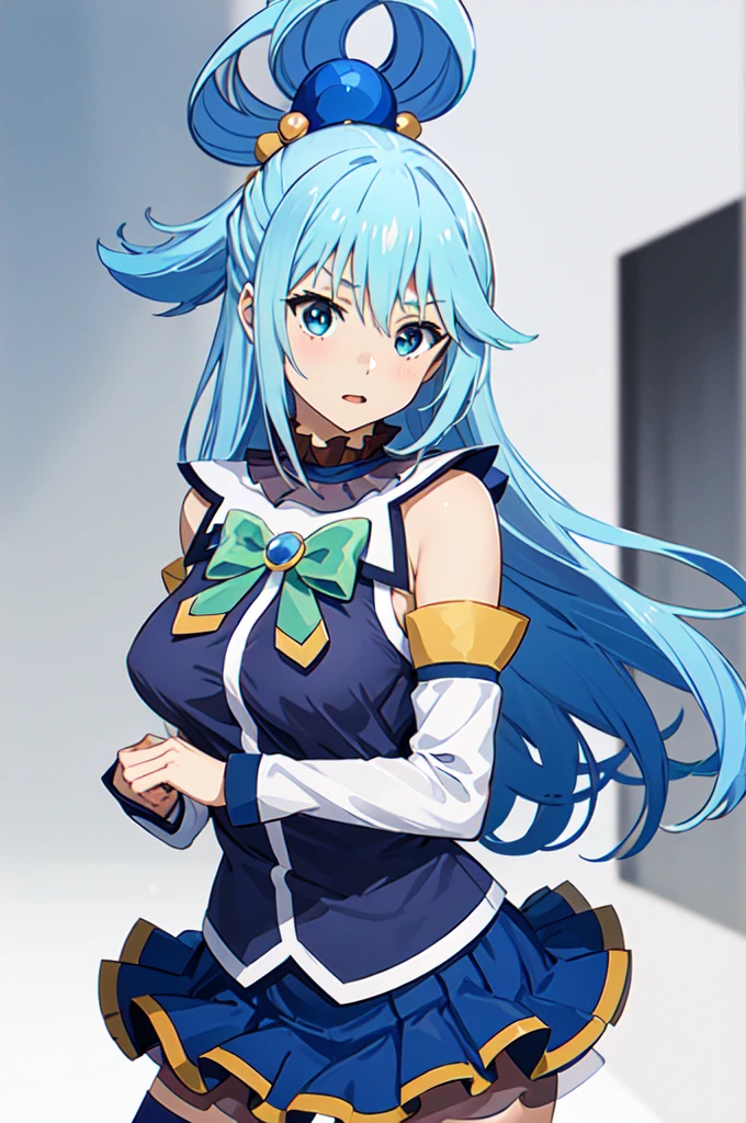 Make Aqua a transsexual girl pumping her penis and moaning