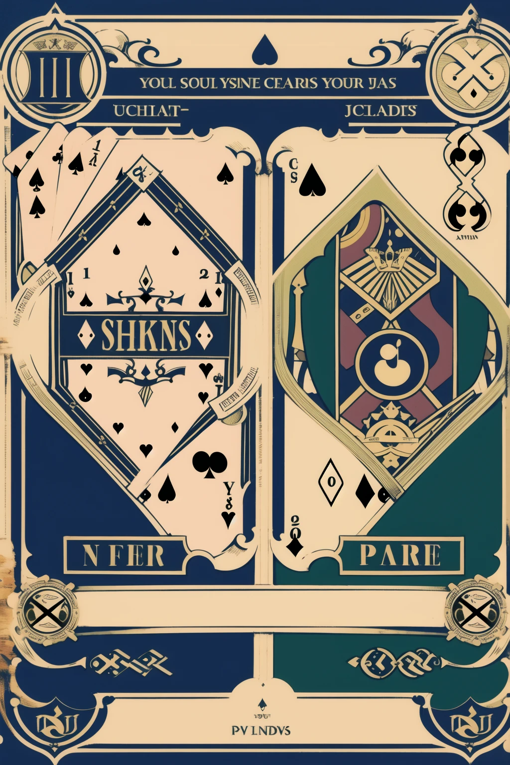 A One Piece logo for my playing cards - please pay attention to copyrights on the back - the logo should "ShinKards" stand on it