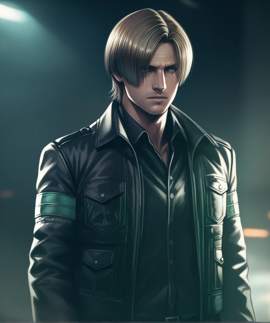 score_9, score_8_highly, score_7_highly, score_6_highly, score_5_highly, score_4_highly, source_Anime-Series, realisti, Photoshop \(Medium\),1 boy, Leon Kennedy, jacket