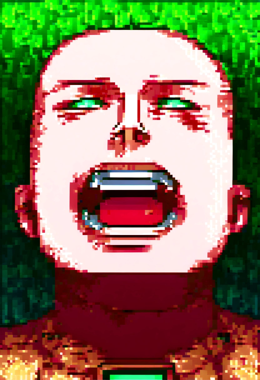 (work of art), 1 bloody boy laughing looking up