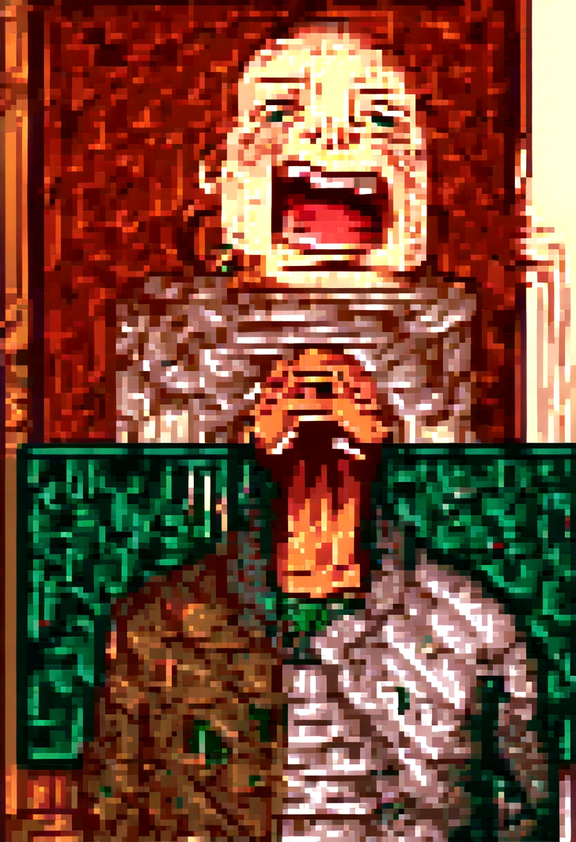 (work of art), 1 bloody boy laughing looking up