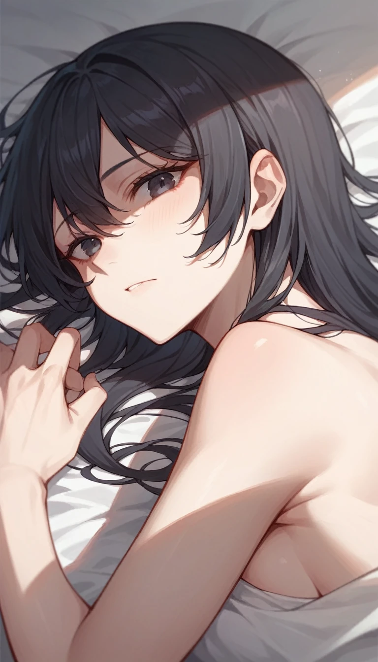 (( Fleet Collection、Kantai Collection、Yao、dakimakura,multiple views、,((topless、breasts out,belly button、Bottomless,pubic hair))、woman,Full body photo, ((white background. White bed in a love hotel))) Best image quality, high quality, The background is clear，きれいなwoman, Japanese, detailed, detailed eyes, detailed skin, Beautiful Skin, 超High resolution, (reality: 1.4),とても美しいwoman, A  younger face, Beautiful Skin, thin, (Ultra-photorealism), (High resolution), (8K), (非常にdetailed) (Beautiful and detailed eyes), (非常にdetailed), (detailed face), Displaying the viewer, Fine details, detailed face, smile,Staring straight ahead, Staring straight ahead, Photo Real, Baby Ftyle: ponytail、short hair,Brown Hair、smile,(((topless、breasts out,belly button、Bottomless、pubic hair)))(Gaunt, Skinny,)(((Gaunt, flat chest, ,)))(,))hair over one eye, from below,　(((Fleet Collection、Kantai Collection、Yao、dakimakura,multiple views,)))