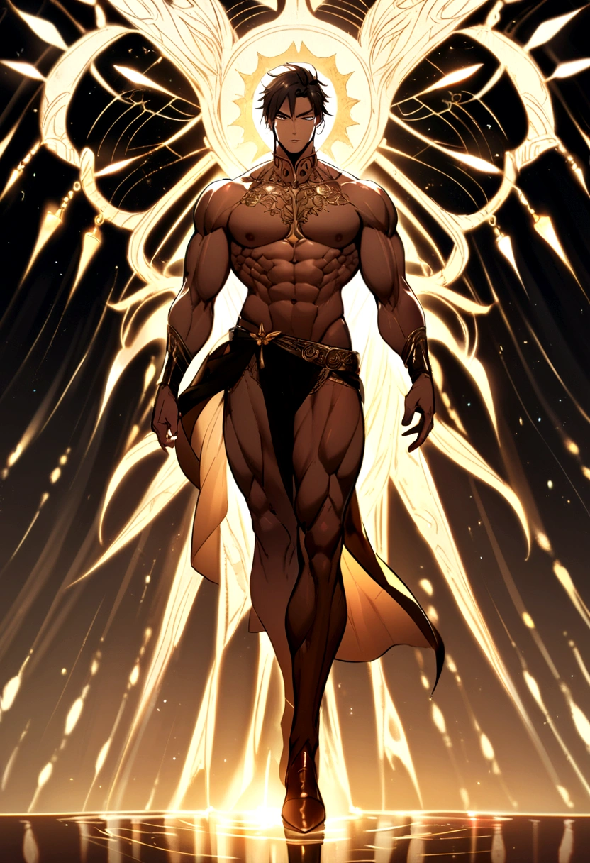 male muscular, fully body