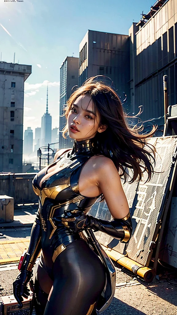 (1girl:1.3), solo,__body-parts__, official art, unity 8k wallpaper, ultra detailed, beautiful and aesthetic, beautiful, masterpiece, best quality, RAW, masterpiece, super fine photo,, best quality, super high Resolution, photorealistic, sunlight, full body portrait, stunningly beautiful,, dynamic pose, delicate face, vibrant eyes, (side view), she is wearing a futuristic captan american mech, red and gold, Highly detailed abandoned warehouse background, detailed face, detailed complex busy background, messy, gorgeous, milky, high detailed skin, realistic skin details, visible pores, sharp focus, volumetric fog, 8k uhd, dslr camera, High quality, film grain, fair skin, photorealism, lomography, sprawling metropolis in a futuristic dystopia, view from below, translucent