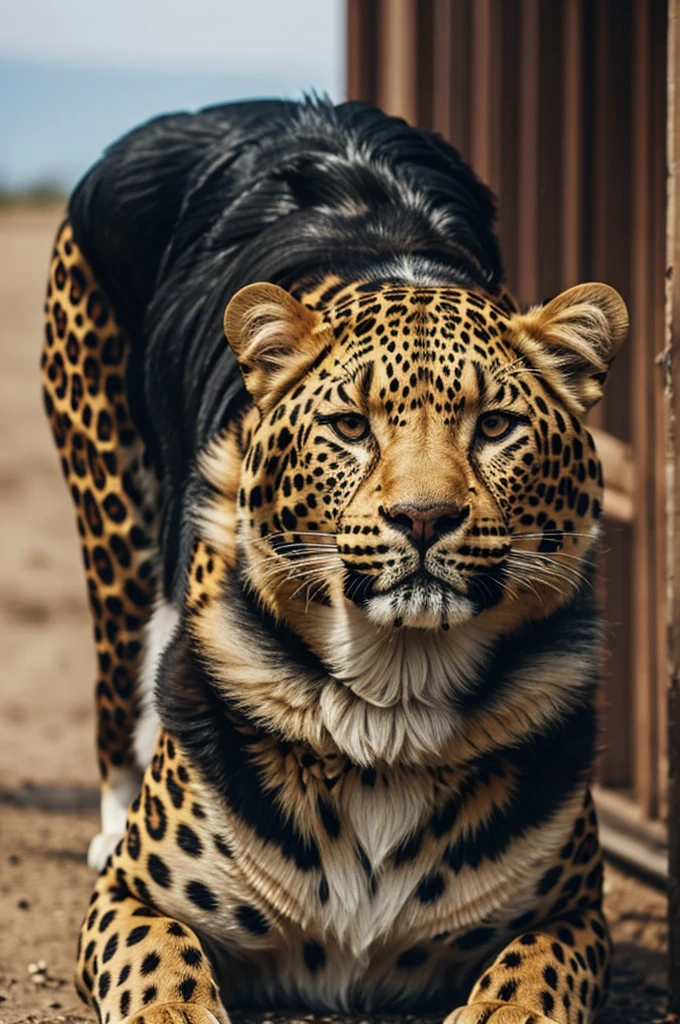A dog with leopard hair