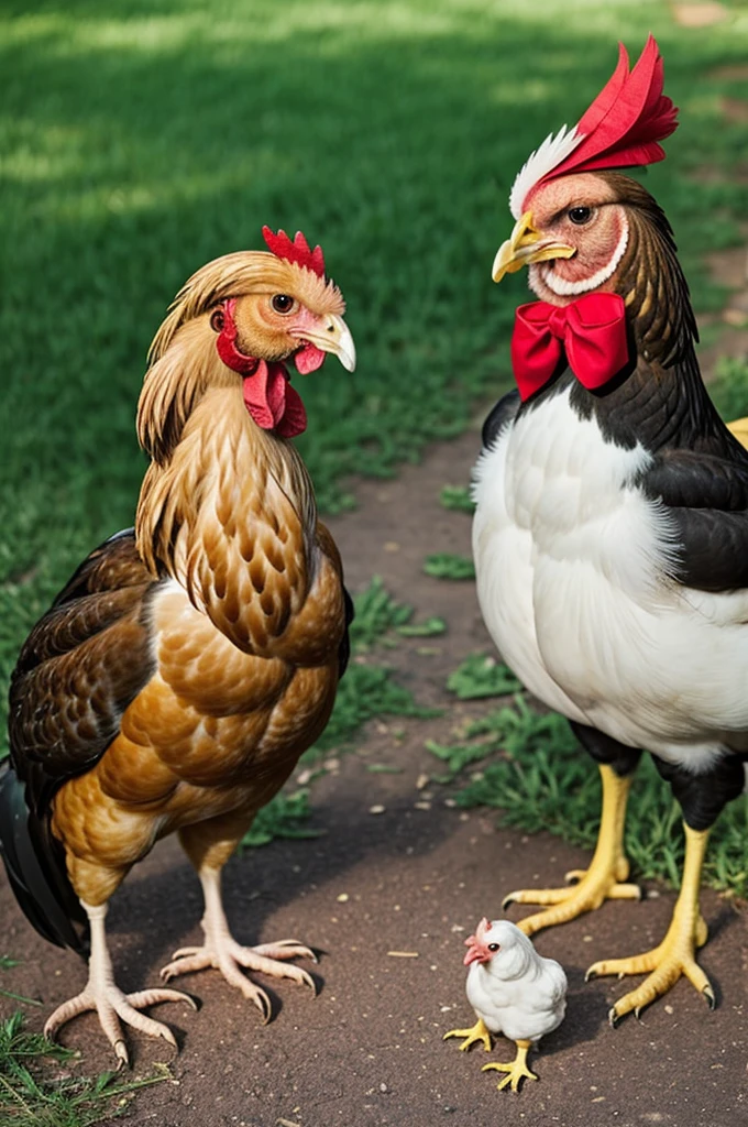 A chicken with a dog&#39;s tail