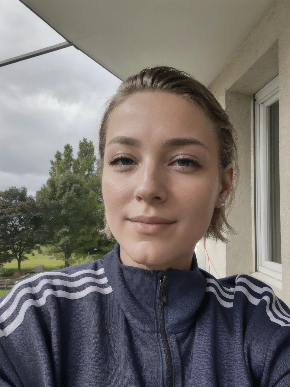 portrait of european girl,solo,20yo,beautiful face,uppser body,hair over one eye,medium sidecut, blonde hair, sharp focus,black business suit
