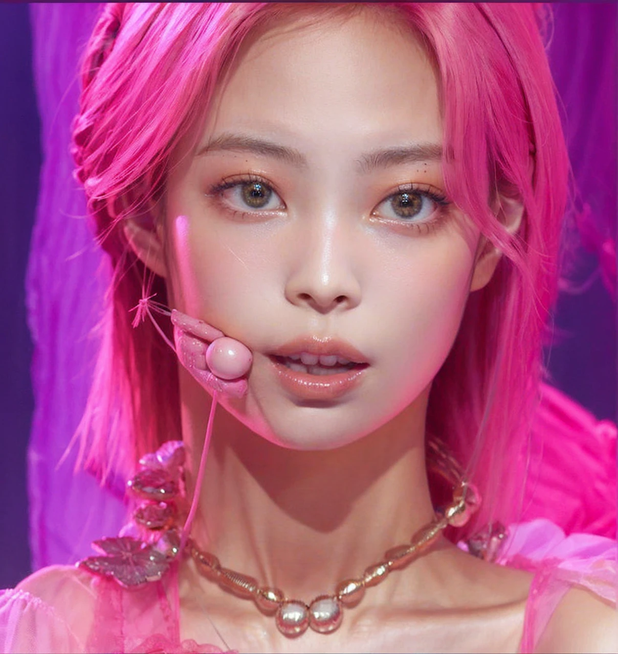 blonde woman with a messy bun in a pink dress, 18 years, 19 year old girl, cabello rubio y ojos grandes, Lalisa Manobal, cara perfecta ), 16 years old, 22 years, 🤤 girl portrait, sin maquillaje, she is about 2 0 years old, she is about 20 years old