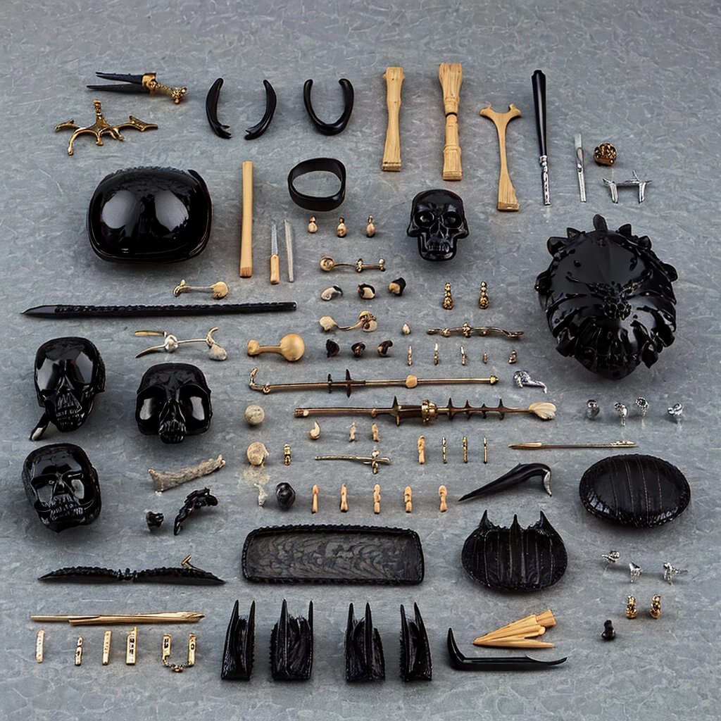 Full 4k natural skull minimalist demond bones dark gothic style