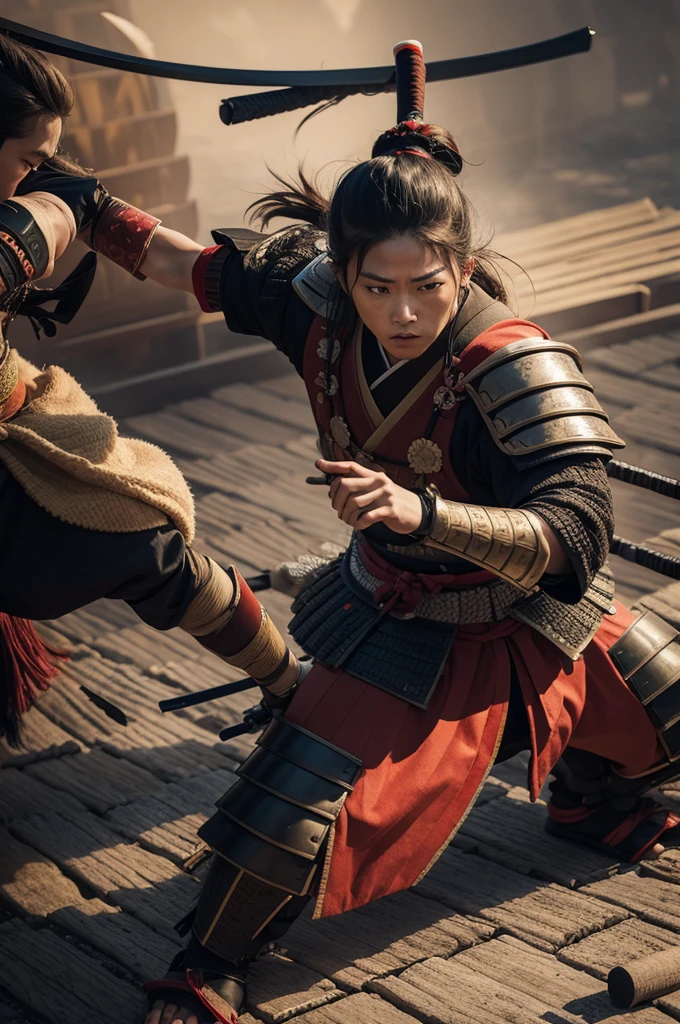 A samurai battle.