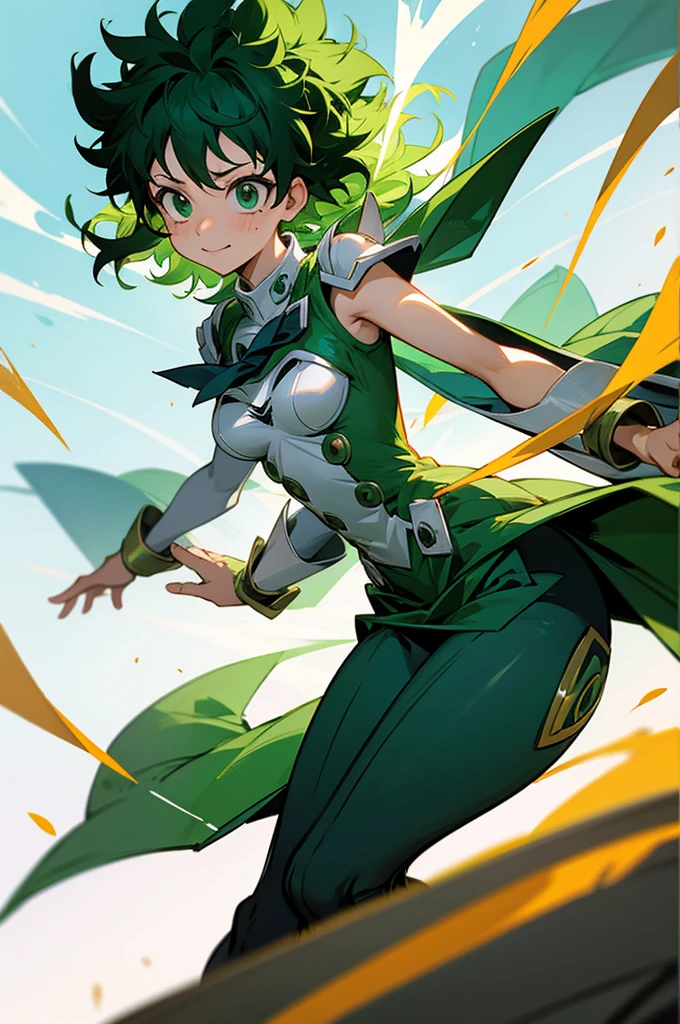 Izuku midoriya female, traje de heroe