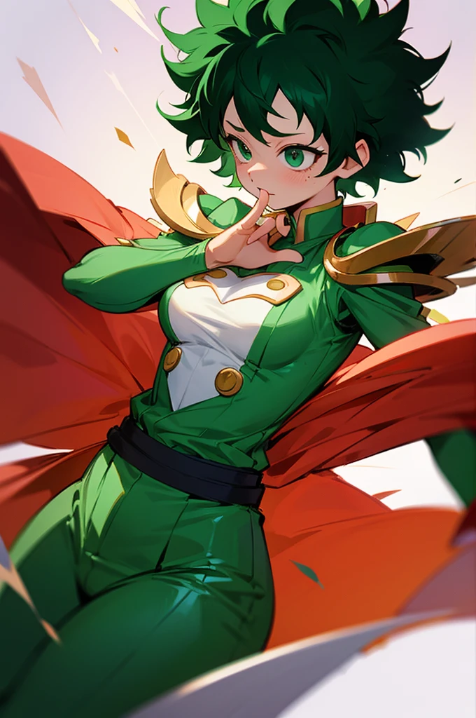 Izuku midoriya female, traje de heroe