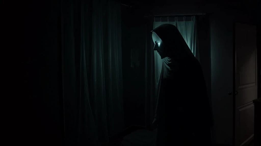 It was a ghost of the woman without a lower part of the body that appeared from darkness.
ghost scary late night creepy
frightening