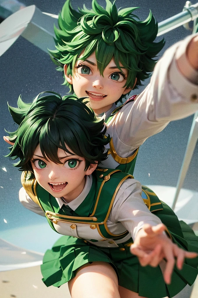 Izuku midoriya female boku no hero academia, traje de heroe