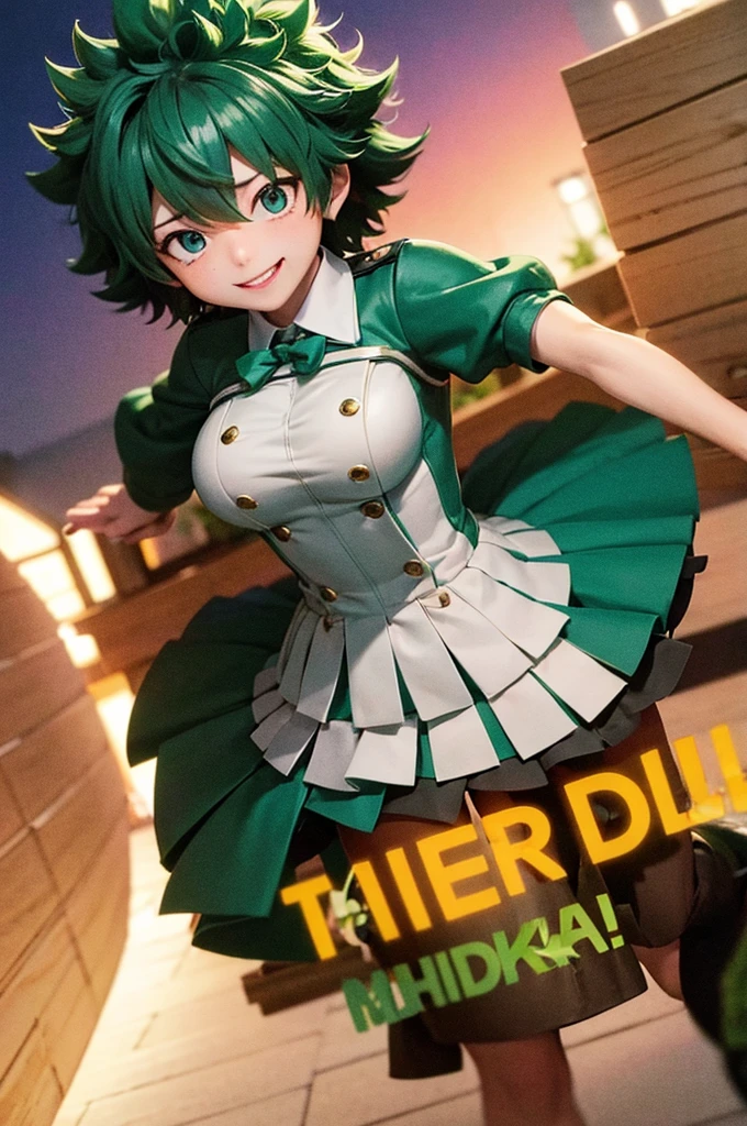 Izuku midoriya female boku no hero academia, traje de heroe