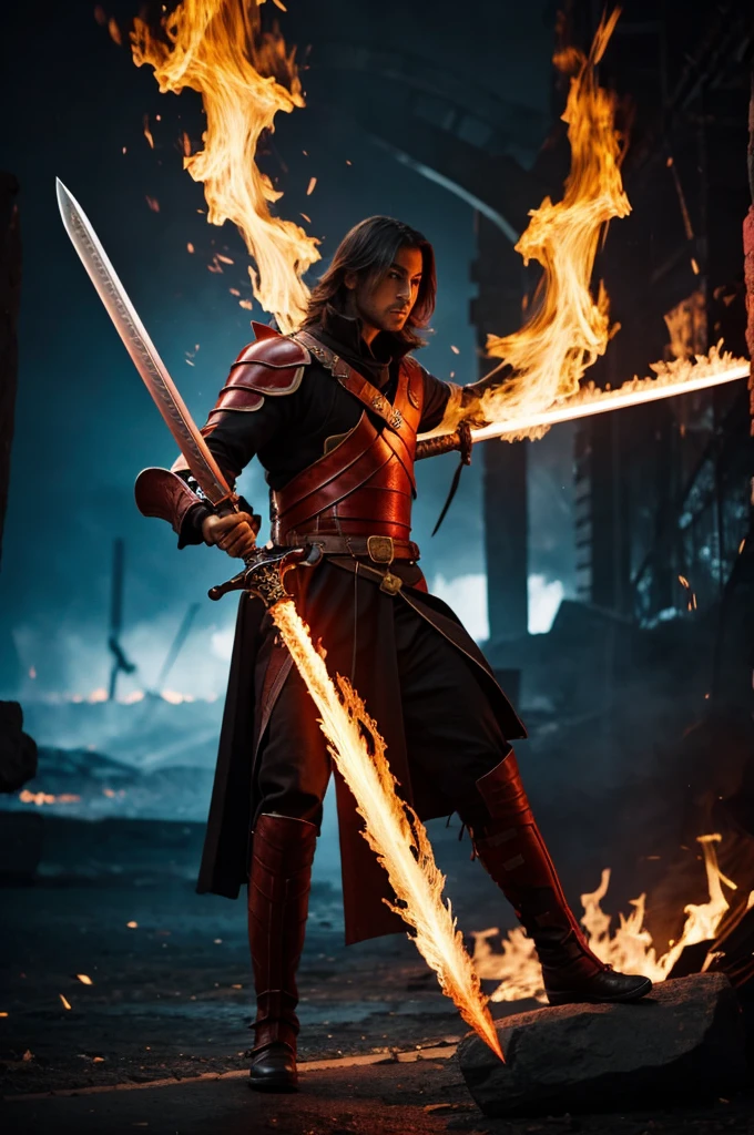 Fire sword