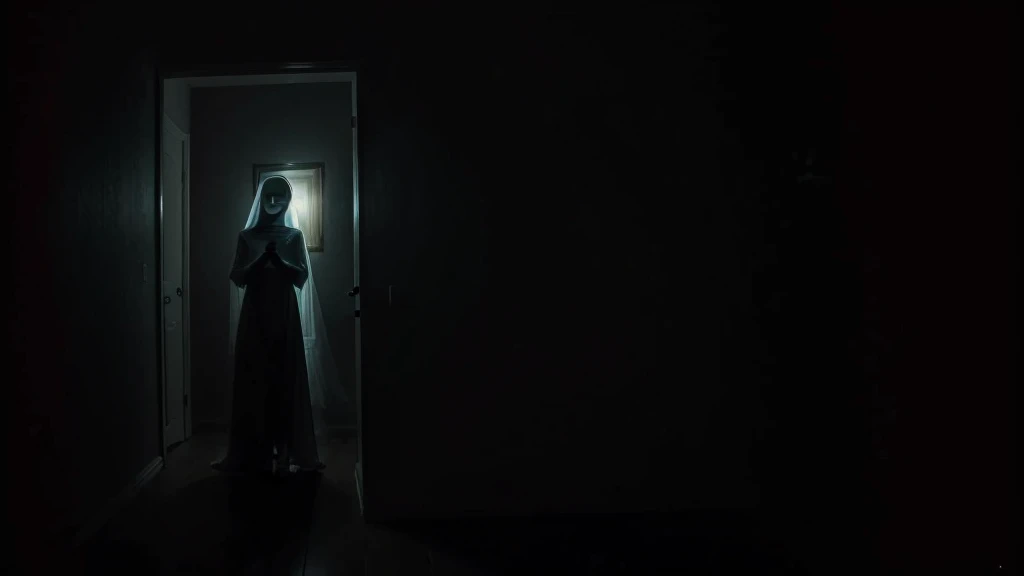 It was a ghost of the woman without a lower part of the body that appeared from darkness.
ghost scary late night creepy
frightening