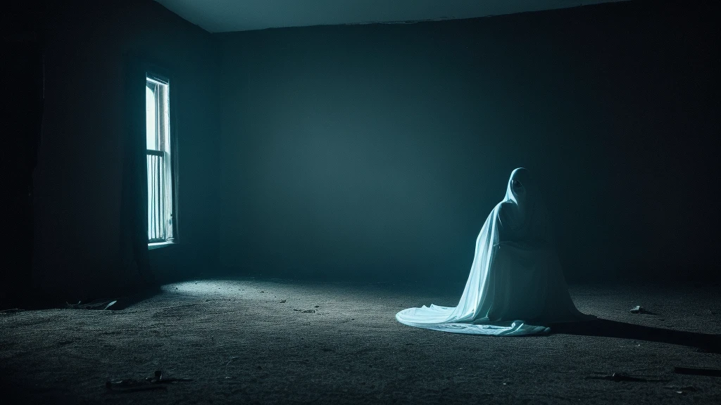 It was a ghost of the woman without a lower part of the body that appeared from darkness.
ghost scary late night creepy
frightening