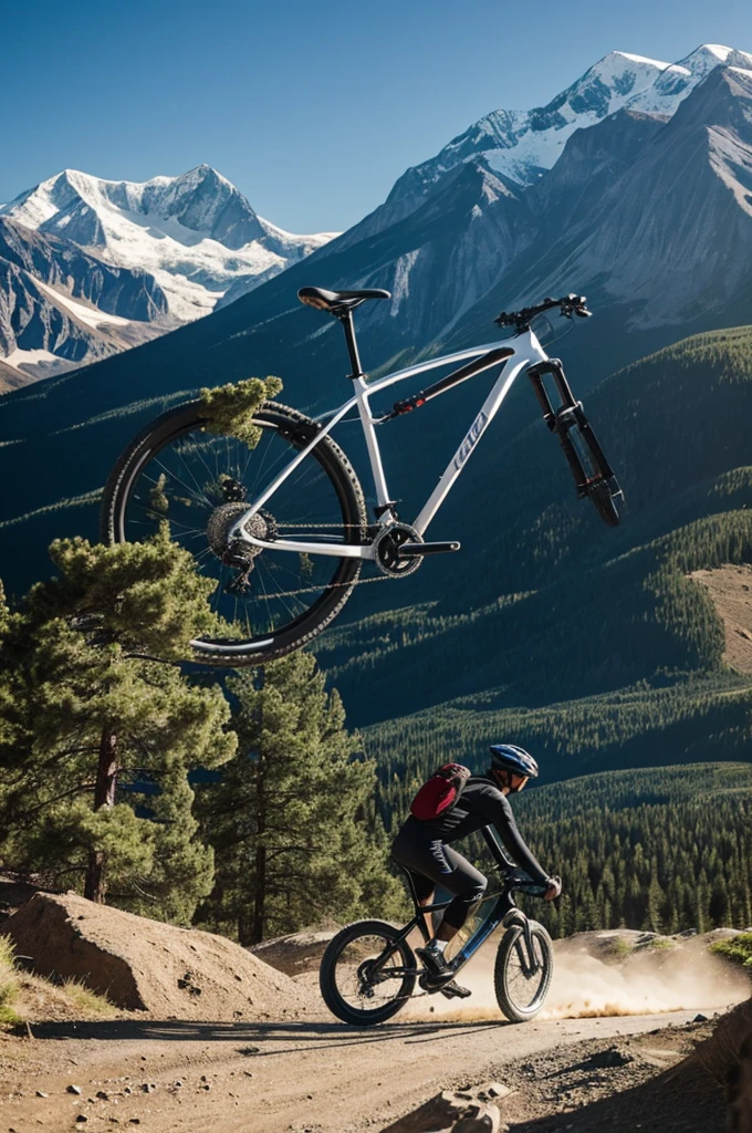 A super modern bicycle, capable of covering any type of terrain on earth.