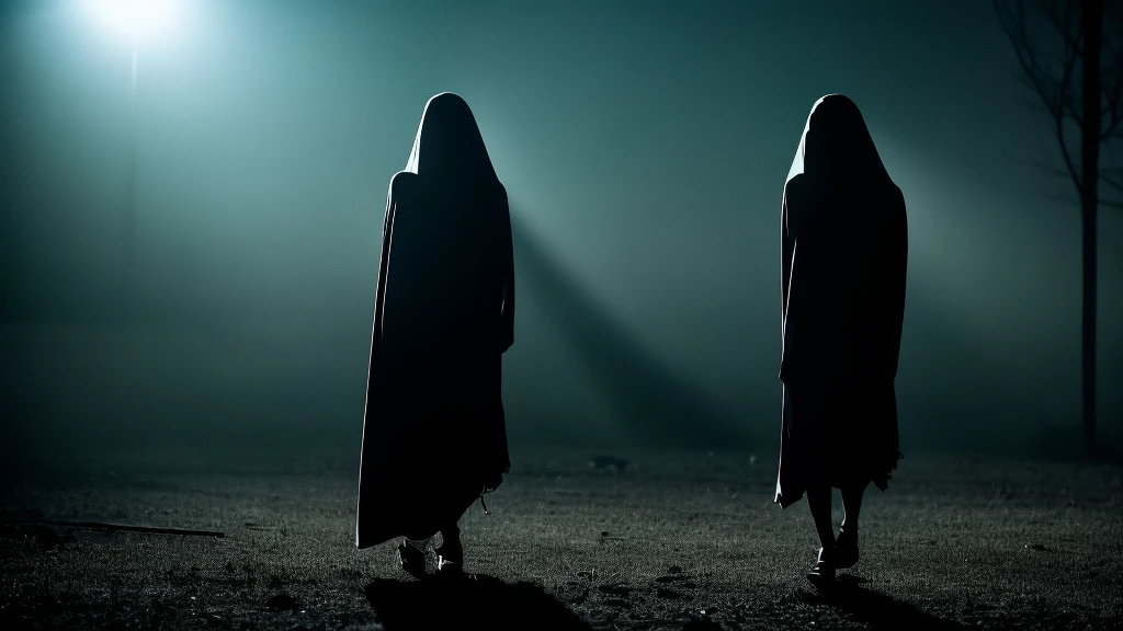 It was a ghost of the woman without a lower part of the body that appeared from darkness.
ghost scary late night creepy
frightening